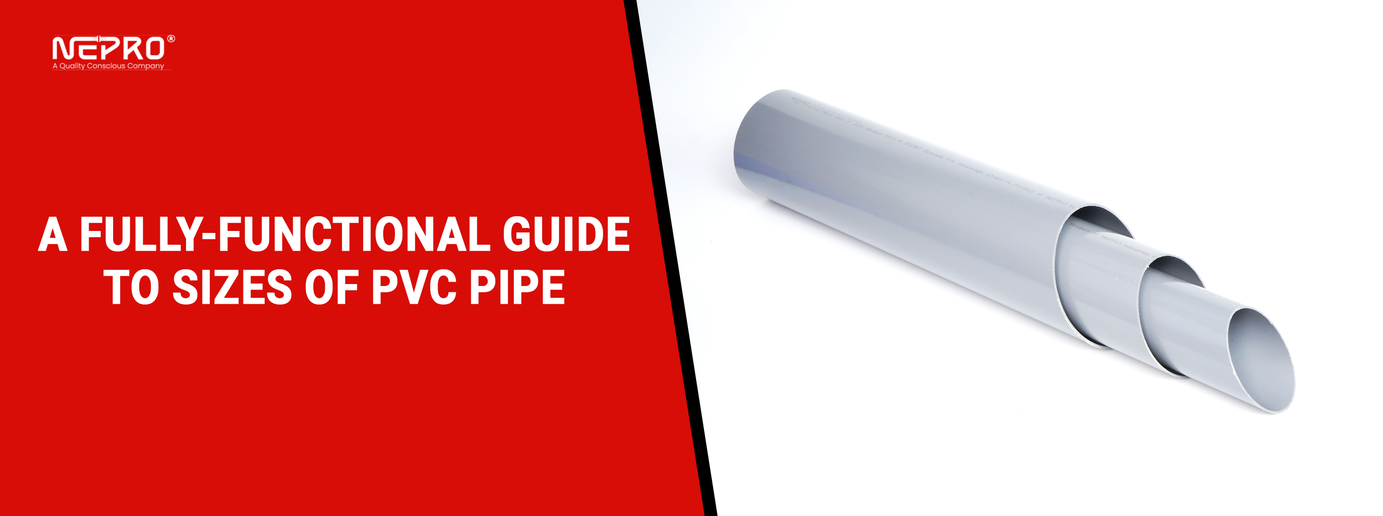 A fully functional guide to sizes of PVC Pipe